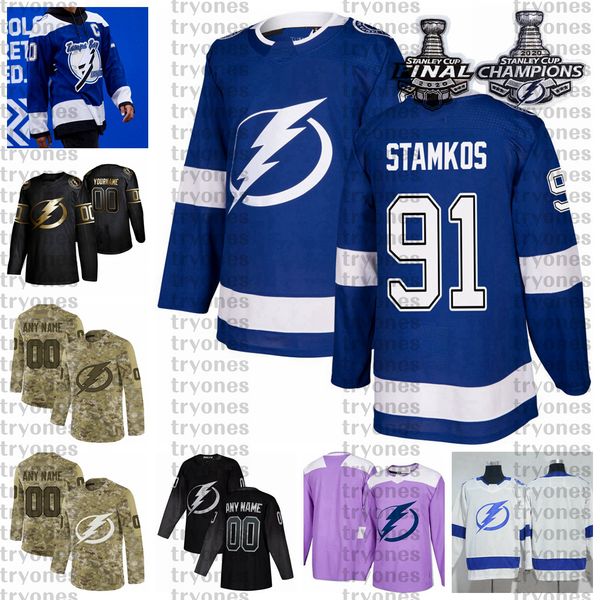 2021 reverse retro customize 91 steven stamkos tampa bay lightning champions hockey jersey golden edition camo veterans day fights cancer, Black;red
2021 reverse retro customize 91 steven stamkos tampa bay lightning champions hockey jersey golden edition camo veterans day fights cancer, Black;red
