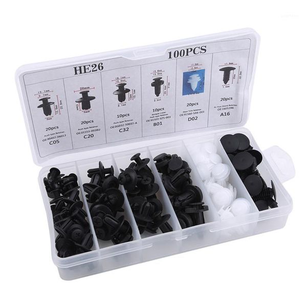 100pcs auto car plastic rivets retainer fastener bumper fender clips push type buttons for door fenders cover roof1
100pcs auto car plastic rivets retainer fastener bumper fender clips push type buttons for door fenders cover roof1
