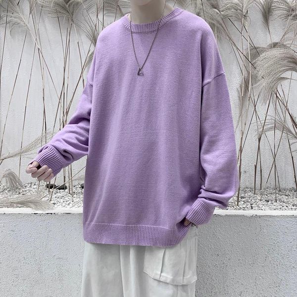 men's sweaters 2021 autumn and winter youth fashion pure color loose korean ins sweater casual round neck pullover, White;black
men's sweaters 2021 autumn and winter youth fashion pure color loose korean ins sweater casual round neck pullover, White;black