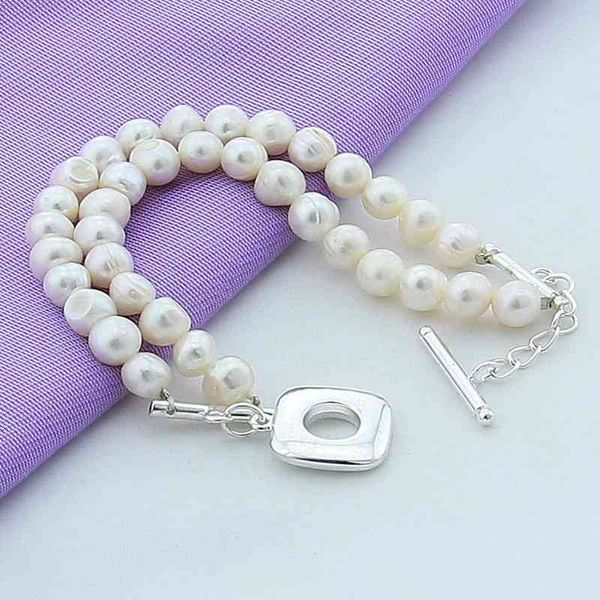 luxury brand new 925 silver charm bracelet fashion natural freshwater pearl women female gift, Black
luxury brand new 925 silver charm bracelet fashion natural freshwater pearl women female gift, Black