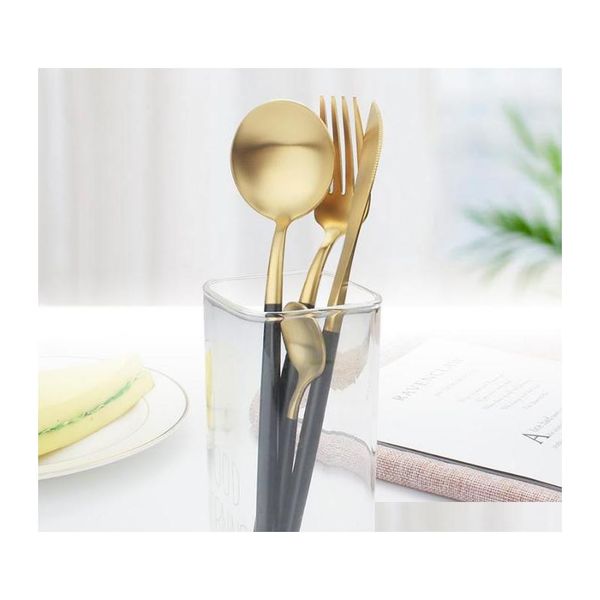 304 stainless steel gold series tableware knife fork spoon set nordic western food black gold steak knife f jllznx lucky2005
304 stainless steel gold series tableware knife fork spoon set nordic western food black gold steak knife f jllznx lucky2005