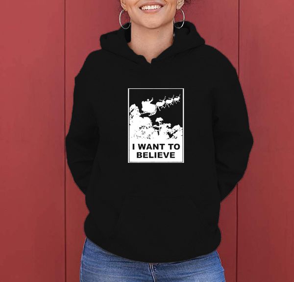 wt20158 fashion young women's loose hooded sweater creative trend i want to believe letter printing, Black
wt20158 fashion young women's loose hooded sweater creative trend i want to believe letter printing, Black