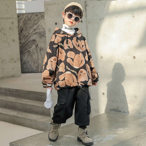 autumn boys' sweater plush hooded 2020 and new children's winter thickened base coat jcao kgh2sosgt3ur, Black
autumn boys' sweater plush hooded 2020 and new children's winter thickened base coat jcao kgh2sosgt3ur, Black