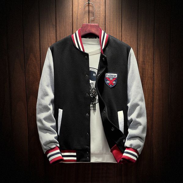 arrival 2020 new single uniform baseball bomber male jacket rib sleeve mark warm clothing gfds, Black;brown
arrival 2020 new single uniform baseball bomber male jacket rib sleeve mark warm clothing gfds, Black;brown