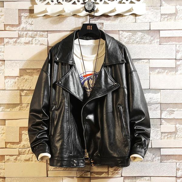 men's fur & faux 2021 autumn lapel korean version of hip hop motorcycle casual large size leather jacket m-2xl, Black
men's fur & faux 2021 autumn lapel korean version of hip hop motorcycle casual large size leather jacket m-2xl, Black