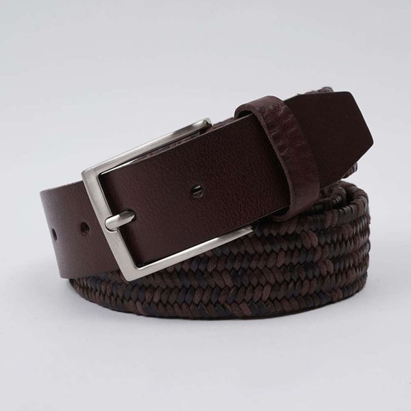 trendy brand men's leather belt, casual and versatile for youth, hand woven elastic pure belt, Black;brown
trendy brand men's leather belt, casual and versatile for youth, hand woven elastic pure belt, Black;brown