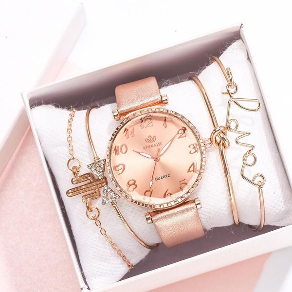5pc/set fashion women watches round arabic numerals leather watch women dress ladies wristwatches bracelet clock dropshipping, Slivery;brown
5pc/set fashion women watches round arabic numerals leather watch women dress ladies wristwatches bracelet clock dropshipping, Slivery;brown