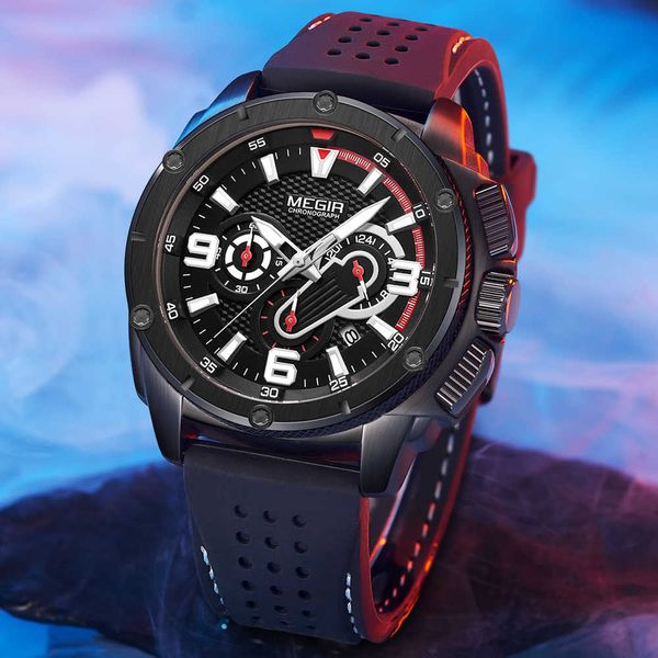 megir watch men's chronograph fashion brand sports analog quartz clock men's luminous waterproof watch satch relogio masculino, Silver
megir watch men's chronograph fashion brand sports analog quartz clock men's luminous waterproof watch satch relogio masculino, Silver