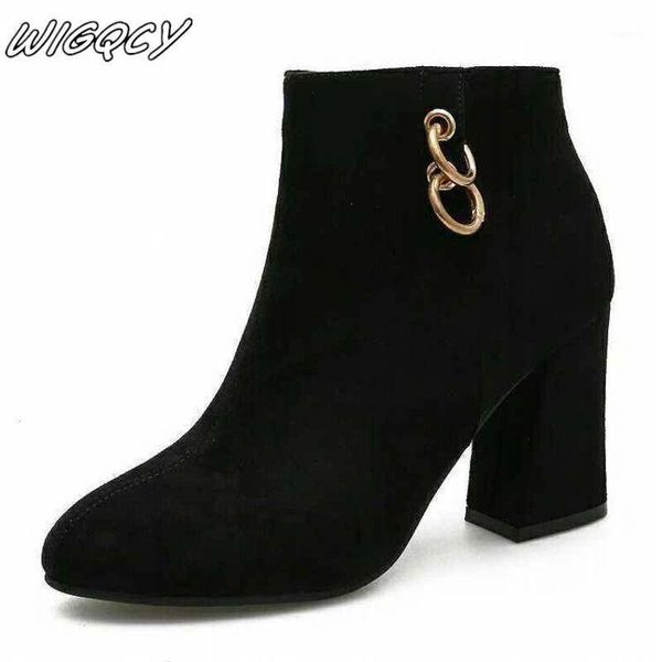 boots plus velvet booties female 2021 winter suede single highheeled bare pointed fashion matte women tide1, Black
boots plus velvet booties female 2021 winter suede single highheeled bare pointed fashion matte women tide1, Black