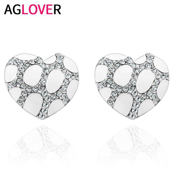 stud aglover shiny zircon 925 sterling silver black/white romantic heart earrings for woman fashion charm wedding party jewelry, Golden;silver
stud aglover shiny zircon 925 sterling silver black/white romantic heart earrings for woman fashion charm wedding party jewelry, Golden;silver