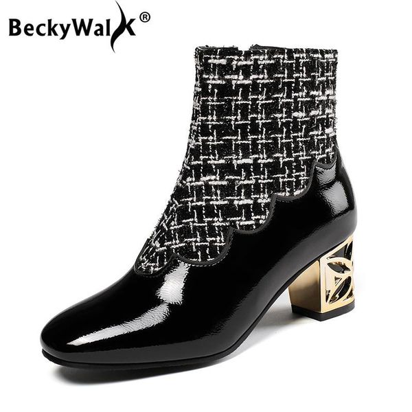 patchwork style ankle boots women metal middle heels botas de mujer autumn winter large size women shoes ladies botines wsh3682, Black
patchwork style ankle boots women metal middle heels botas de mujer autumn winter large size women shoes ladies botines wsh3682, Black