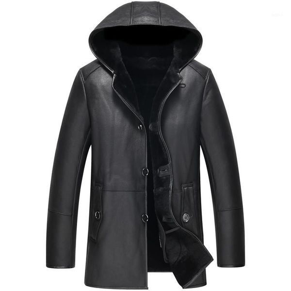 winter genuine leather men's jacket sheepskin coat for men real lamb fur warm jackets plus size 7020-2 my22241, Black
winter genuine leather men's jacket sheepskin coat for men real lamb fur warm jackets plus size 7020-2 my22241, Black