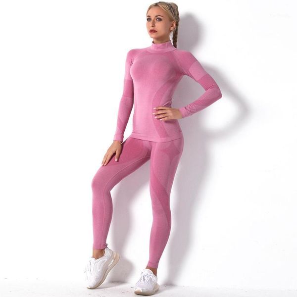 yoga outfits seamless sportwear women long sleeve fitness suit 2 piece set gym elastic shirt high waist pants workout sport outfit1, White;red
yoga outfits seamless sportwear women long sleeve fitness suit 2 piece set gym elastic shirt high waist pants workout sport outfit1, White;red