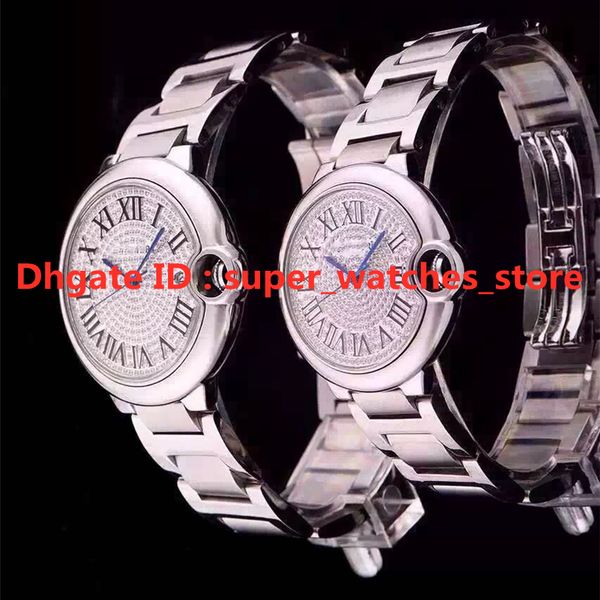 v6 42mm/36mm montre de luxe diamond watch swiss 2824 mechanical movement fine steel case and watch strap plated in 18k white gold, Slivery;brown
v6 42mm/36mm montre de luxe diamond watch swiss 2824 mechanical movement fine steel case and watch strap plated in 18k white gold, Slivery;brown