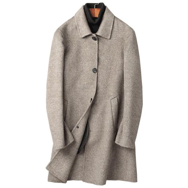 al mighty hand double-sided cashmere coat sheep camel hair long, overcoat in men's wool trench coat, Black
al mighty hand double-sided cashmere coat sheep camel hair long, overcoat in men's wool trench coat, Black