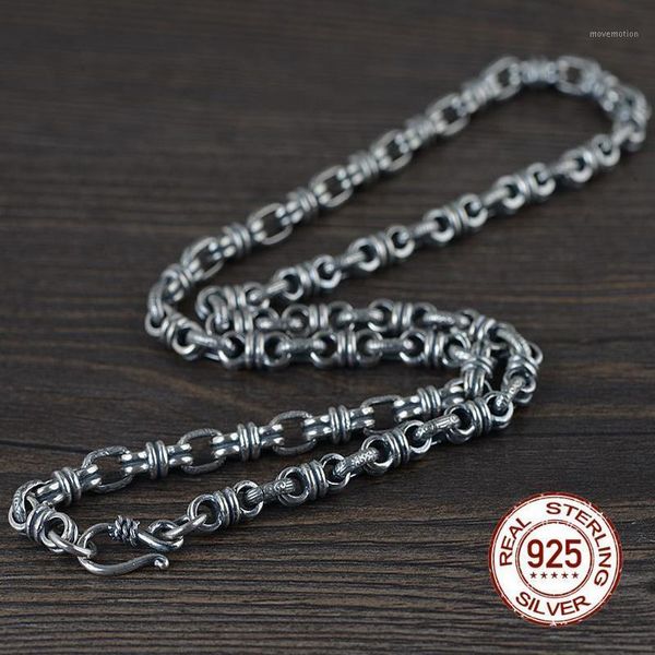 925 sterling silver vintage rope knot necklace thai silver double round chain men women s hook antique necklace jewelrys1
925 sterling silver vintage rope knot necklace thai silver double round chain men women s hook antique necklace jewelrys1