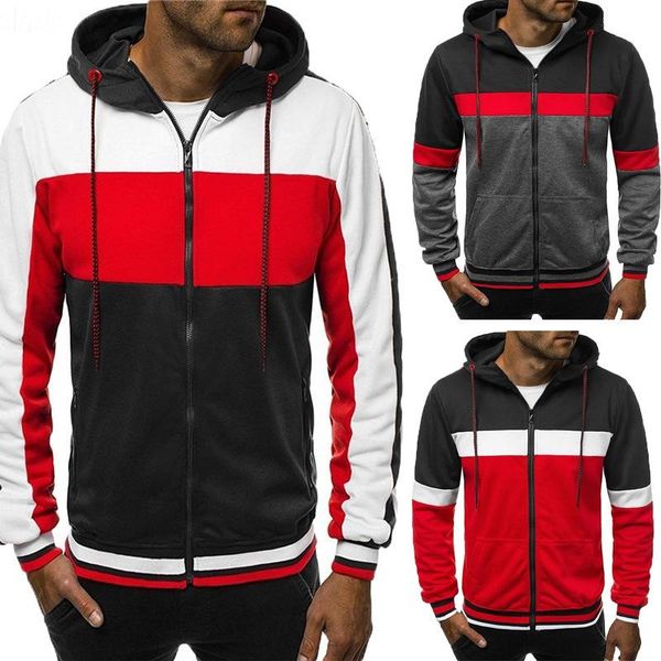 zogaa autumn winter new men sports fitness leisure color matching cardigan hooded jacket all-match long-sleeved fashion, Black
zogaa autumn winter new men sports fitness leisure color matching cardigan hooded jacket all-match long-sleeved fashion, Black