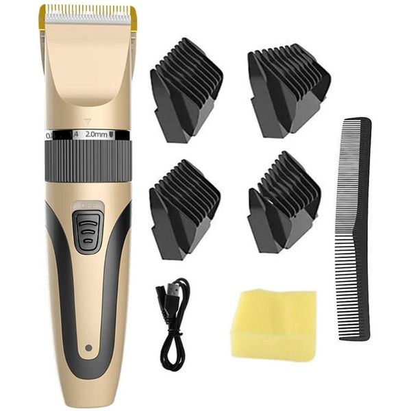 men's hair clippers, golden cordless electric hair clipper beard trimmer rechargeable waterproof haircut kit 
men's hair clippers, golden cordless electric hair clipper beard trimmer rechargeable waterproof haircut kit