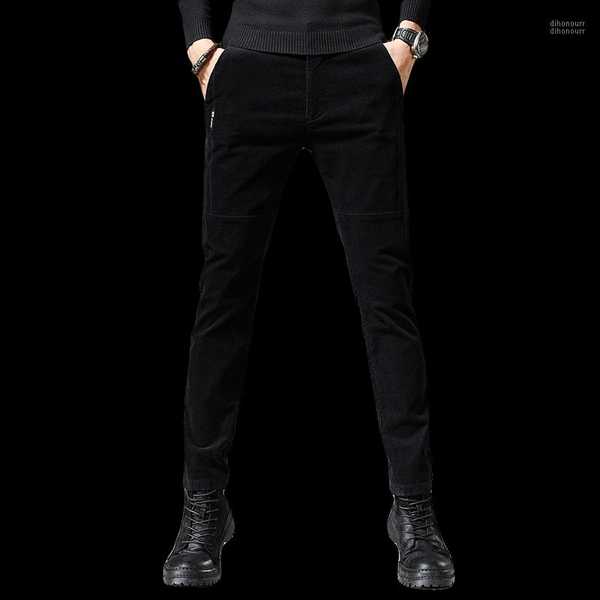 men's pants 2021 autumn winter men straight slim stretch corduroy male solidcasual elastic thicken trousers 28-381, Black
men's pants 2021 autumn winter men straight slim stretch corduroy male solidcasual elastic thicken trousers 28-381, Black