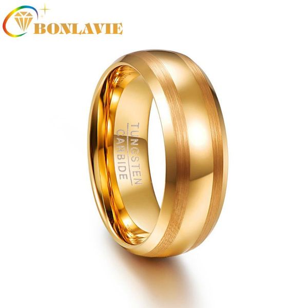 bonlavie men's 8mm gold color domed beveled edge brushed lines tungsten wedding band rings size 7 to 12 quality, Slivery;golden
bonlavie men's 8mm gold color domed beveled edge brushed lines tungsten wedding band rings size 7 to 12 quality, Slivery;golden