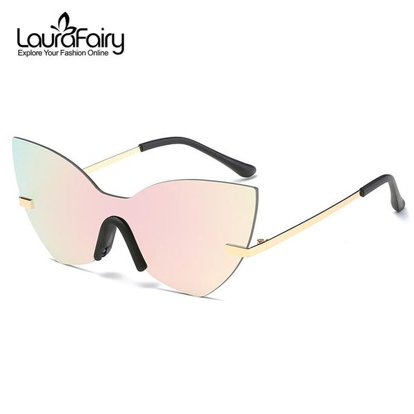 sunglasses laura fairy rimless cateye design women sun glasses multi color mirrored one piece lens 2021 66105, White;black
sunglasses laura fairy rimless cateye design women sun glasses multi color mirrored one piece lens 2021 66105, White;black