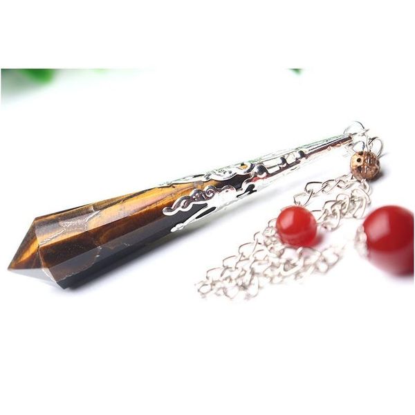 new tiger eye stone pendulum healing point dowsing reiki chakra pendants chain women necklace pendulum biolocation qyliqg, Black
new tiger eye stone pendulum healing point dowsing reiki chakra pendants chain women necklace pendulum biolocation qyliqg, Black