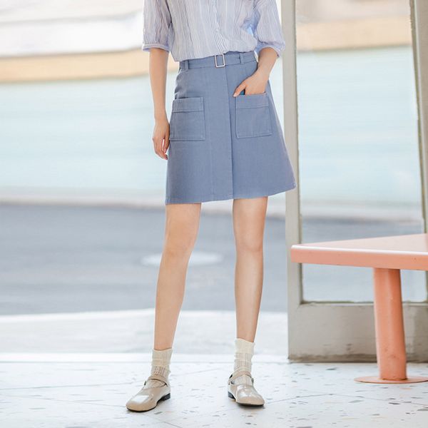 inman 2020 summer new arrival cotton high waist pure cotton safari style pure and fresh a-line skirt q1209, Black
inman 2020 summer new arrival cotton high waist pure cotton safari style pure and fresh a-line skirt q1209, Black