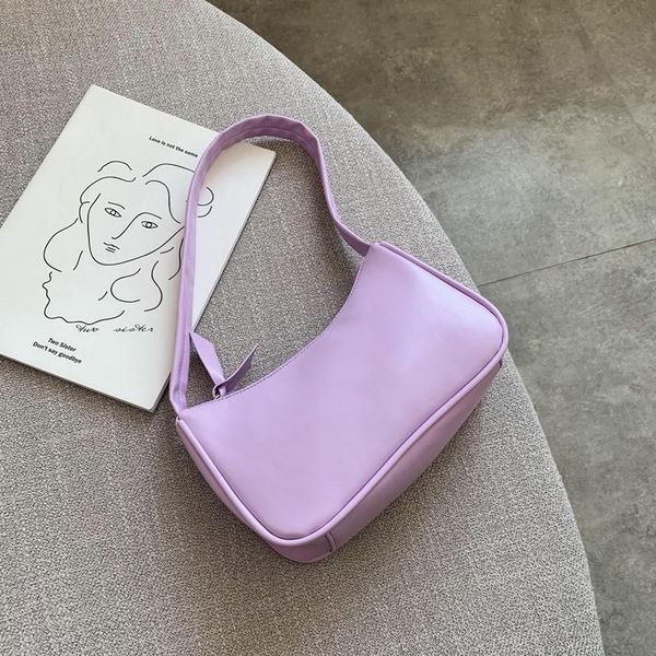 soft pu leather women purple underarm bag retro solid color ladies baguette handbags fashion design girls small shoulder bags
soft pu leather women purple underarm bag retro solid color ladies baguette handbags fashion design girls small shoulder bags