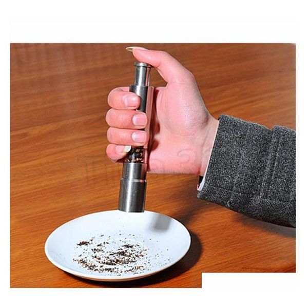 stainless steel pepper grinder portable manual pepper muller seasoning pepper mills machine mini coo jllswk dh_niceshop
stainless steel pepper grinder portable manual pepper muller seasoning pepper mills machine mini coo jllswk dh_niceshop