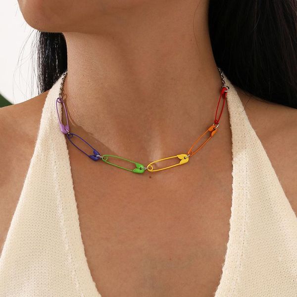 chains women necklaces bohemian colorful pin chain silver color clavicle necklace lady fashion party birthday jewelry
chains women necklaces bohemian colorful pin chain silver color clavicle necklace lady fashion party birthday jewelry