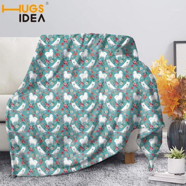 hugsidea floral samoyed print spring/winter fleece blanket super soft cozy throw blankets for children sofa blanket keep warm1
hugsidea floral samoyed print spring/winter fleece blanket super soft cozy throw blankets for children sofa blanket keep warm1