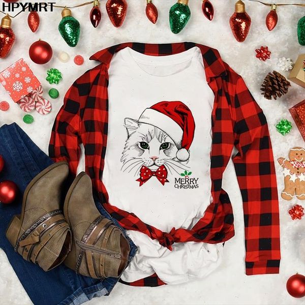 cute cat with christmas hat printed women t shirt fashion short sleeve o neck t shirt clothing harajuku merry christmas tee, White
cute cat with christmas hat printed women t shirt fashion short sleeve o neck t shirt clothing harajuku merry christmas tee, White