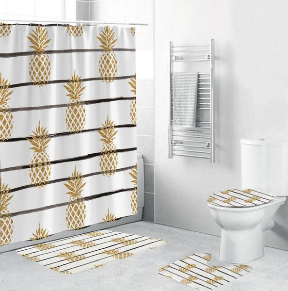 4-piece bathroom set with gross printing non-slip bathroom carpet mat waterproof shower curtain night girl bath decoration
4-piece bathroom set with gross printing non-slip bathroom carpet mat waterproof shower curtain night girl bath decoration