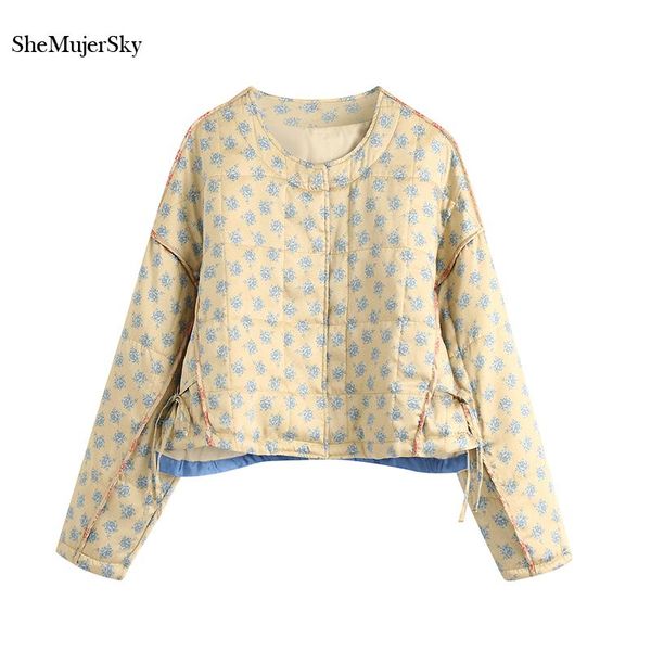 women's down & parkas shemujersky winter coat women yellow parka floral print bandage waist 2021 casacas para mujer, Black
women's down & parkas shemujersky winter coat women yellow parka floral print bandage waist 2021 casacas para mujer, Black