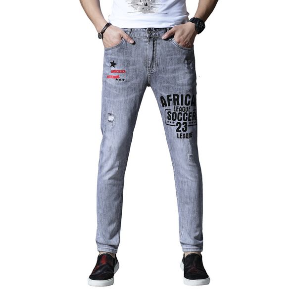 2021 skinny male brem ripped jeans for men hip pants summer light gray spring 64et, Blue
2021 skinny male brem ripped jeans for men hip pants summer light gray spring 64et, Blue