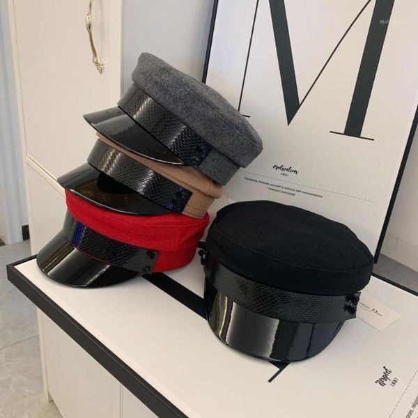 202009-weimin fashion design autumn winter wool blended pu ribbon brim solid leisure lady octagonal hat men women visors cap1, Blue;gray
202009-weimin fashion design autumn winter wool blended pu ribbon brim solid leisure lady octagonal hat men women visors cap1, Blue;gray