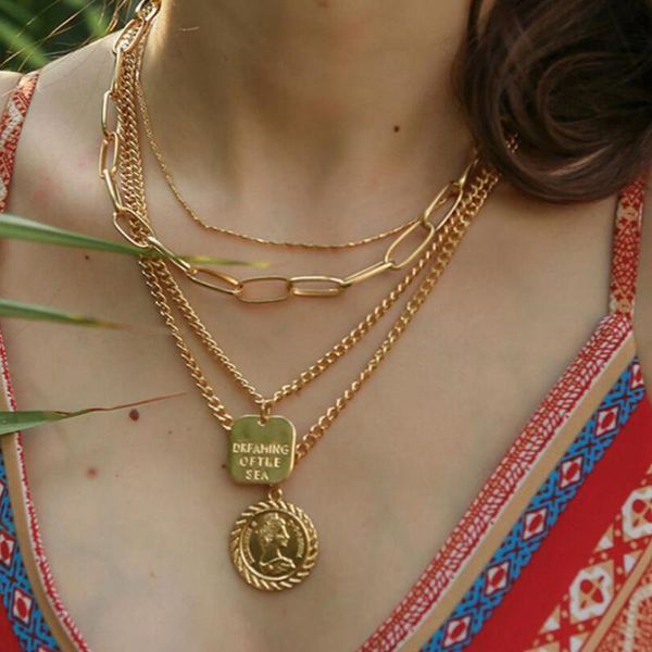 fashion bohemia metal retro tassel necklace for women portrait coin exaggerated multi-layer pendant necklace jewelry gifts fd, Silver
fashion bohemia metal retro tassel necklace for women portrait coin exaggerated multi-layer pendant necklace jewelry gifts fd, Silver