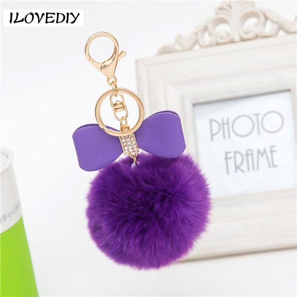 keychains 7mm fur pom bow keychain key ring rhinestone real rex ball chain women plush keyring, Silver
keychains 7mm fur pom bow keychain key ring rhinestone real rex ball chain women plush keyring, Silver