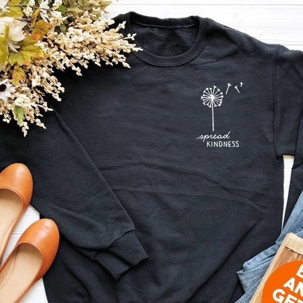 spread kindness dandelion pocket printed sweatshirts women aesthetic casual pullover vegan crewneck girls jumpers drop shipping y200610, Black
spread kindness dandelion pocket printed sweatshirts women aesthetic casual pullover vegan crewneck girls jumpers drop shipping y200610, Black