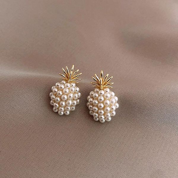 stud 2021 design fashion jewelry pineapple pearl earrings for owman shiny trendy retro high-end earring female, Golden;silver
stud 2021 design fashion jewelry pineapple pearl earrings for owman shiny trendy retro high-end earring female, Golden;silver