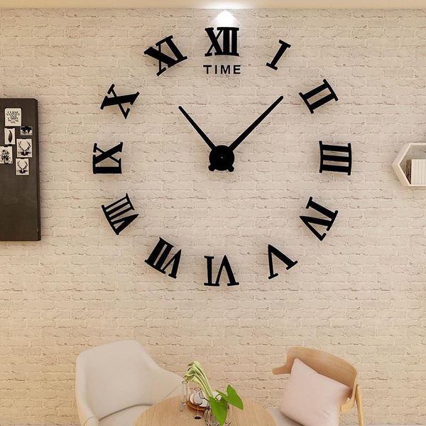wall clocks 3d clock modern design home decor large roman mirror fashion quartz living room diy sticker watch
wall clocks 3d clock modern design home decor large roman mirror fashion quartz living room diy sticker watch