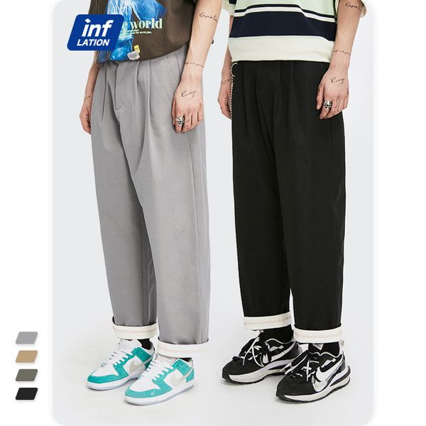 inf men's clothing - new products in spring and summer 2021 street fashion brand pure color simple multicolor versatile straight men�, Black
inf men's clothing - new products in spring and summer 2021 street fashion brand pure color simple multicolor versatile straight men�, Black