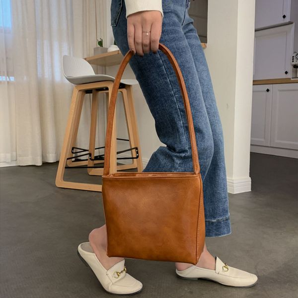 hbp smooza retro solid color subaxillary bag new women bags pu leather shoulder