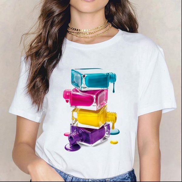 harajuku women tshirt new nail polish print tee fashion female tee shirts summer cute women t shirt clothes, White
harajuku women tshirt new nail polish print tee fashion female tee shirts summer cute women t shirt clothes, White