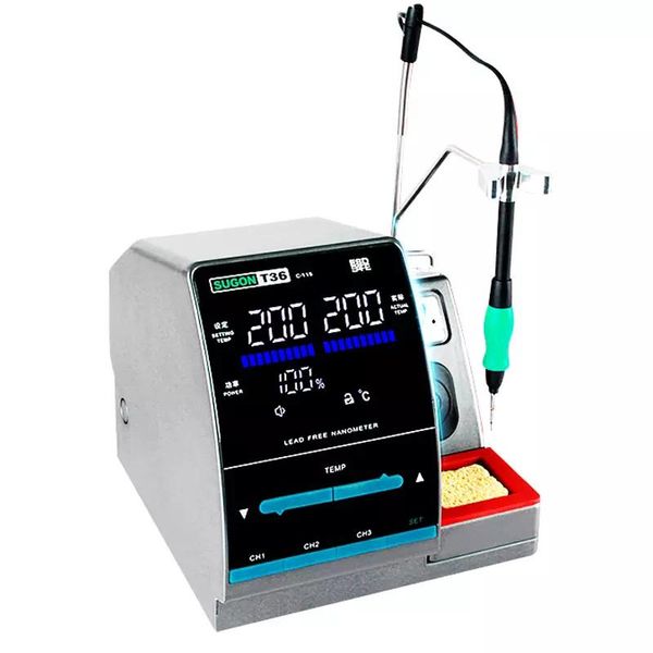 sugon t36 soldering station 220v/110v lead-1s rapid heating 300w power electric heating system jbc handle soldering repair
sugon t36 soldering station 220v/110v lead-1s rapid heating 300w power electric heating system jbc handle soldering repair