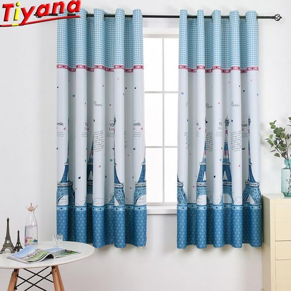 stitching blue cloth curtains for living room iron tower printed curtains tulle for kid's room 75% shading pc015#301
stitching blue cloth curtains for living room iron tower printed curtains tulle for kid's room 75% shading pc015#301
