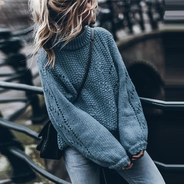sweater women oversize fashion ladies casual solid high-necked hole autumn winter long sleeve sweater blouse sweatshirt #3, White;black
sweater women oversize fashion ladies casual solid high-necked hole autumn winter long sleeve sweater blouse sweatshirt #3, White;black