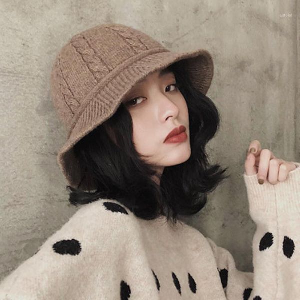 fisherman hat ladies korean version of the wild wool hat warm knitted basin fashion cute retro british1, Blue;gray
fisherman hat ladies korean version of the wild wool hat warm knitted basin fashion cute retro british1, Blue;gray