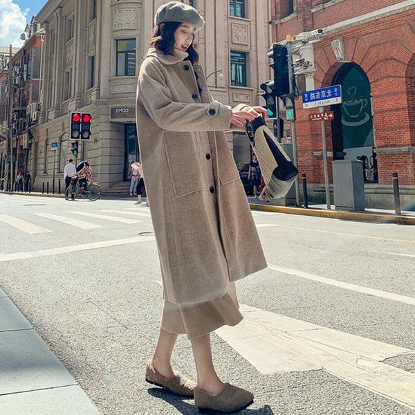 woolen coat for women mid-length 2020 autumn and winter new korean style student thickened short-height woolen coat popular, Black
woolen coat for women mid-length 2020 autumn and winter new korean style student thickened short-height woolen coat popular, Black