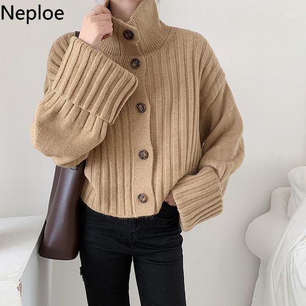 neploe knitted cropped cardigan korean fashion thicked sweaters women turtleneck warm sueter coat fall clothes pull femme 4g0551, White
neploe knitted cropped cardigan korean fashion thicked sweaters women turtleneck warm sueter coat fall clothes pull femme 4g0551, White